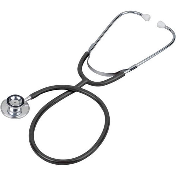 Prism Series Aluminum Dual Head Stethoscope, Black, Boxed