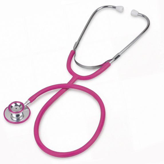 Prism Series Aluminum Dual Head Stethoscope, Magenta, Boxed