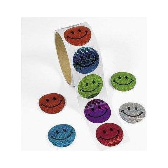 Prism Smile Face Stickers (100Pc) - Stationery - 1 Piece