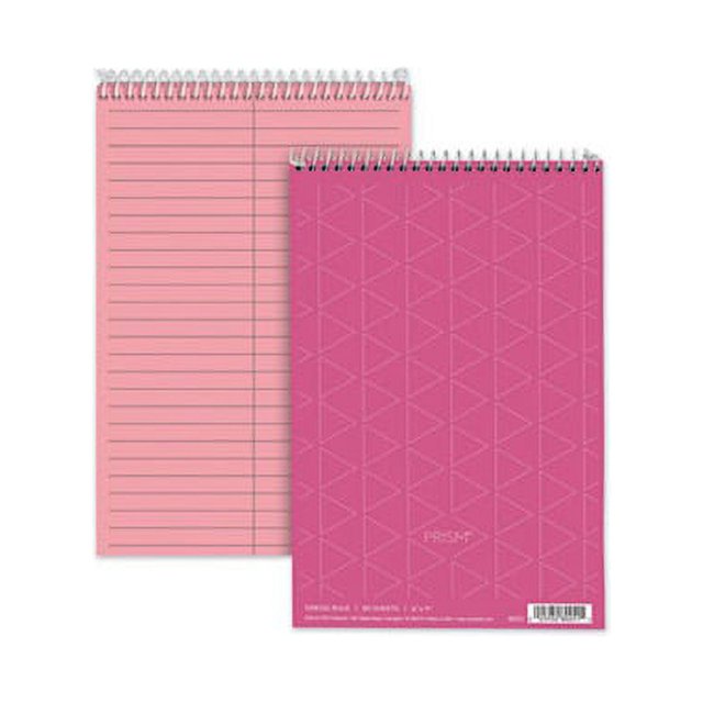 Prism Steno Books Gregg Rule, 6 x 9, Pink, 80 Sheets, 4/Pack