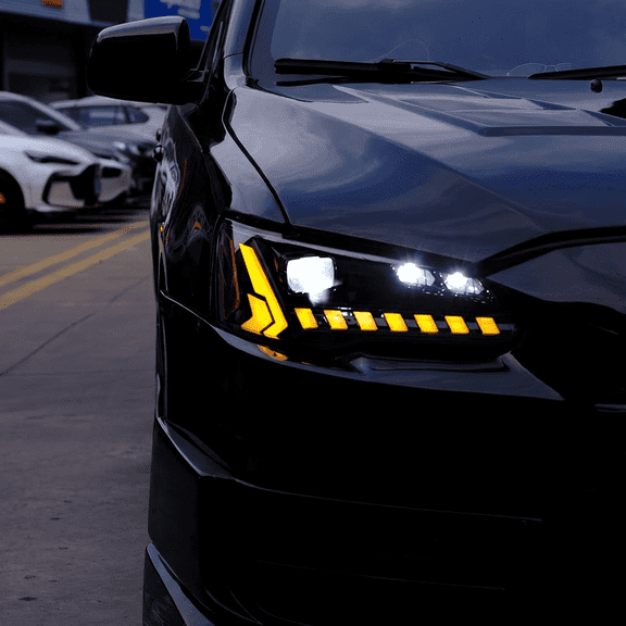 PrismBeam LED Headlights For 2008-2018 Mitsubishi Lancer/EVO Set