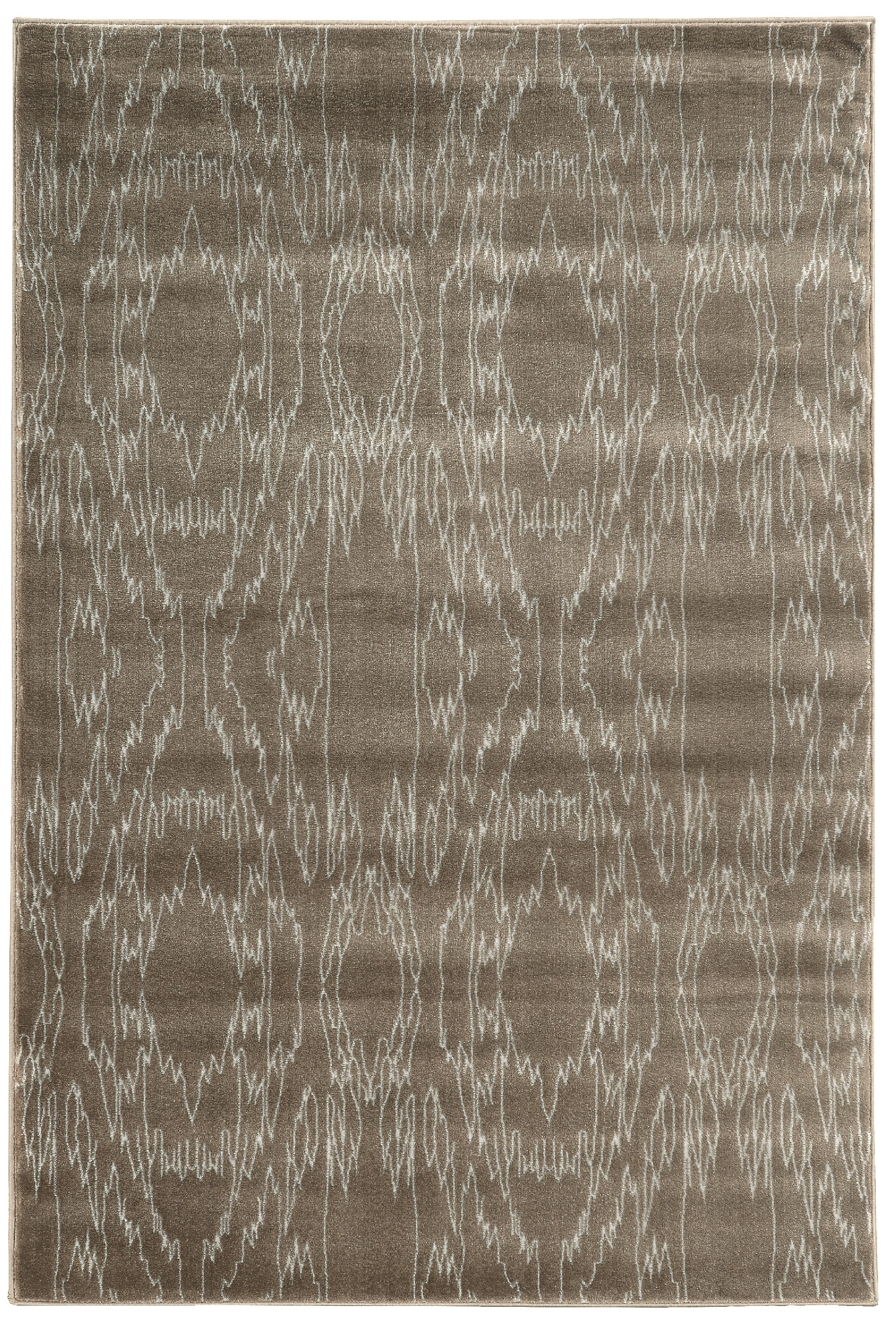 Prisma Electric Brown Area Rug 8x10 with Faux Silk Design Modern Solid ...