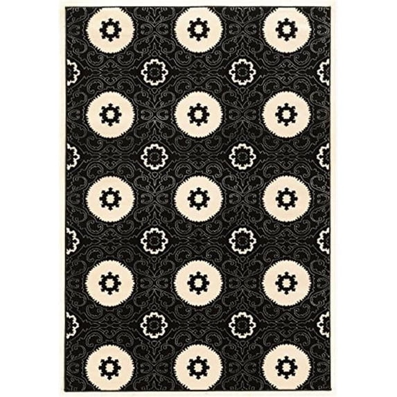 Prisma Karma Indoor Area Rug - Black - 8 ft. x 10 ft. 4 in.