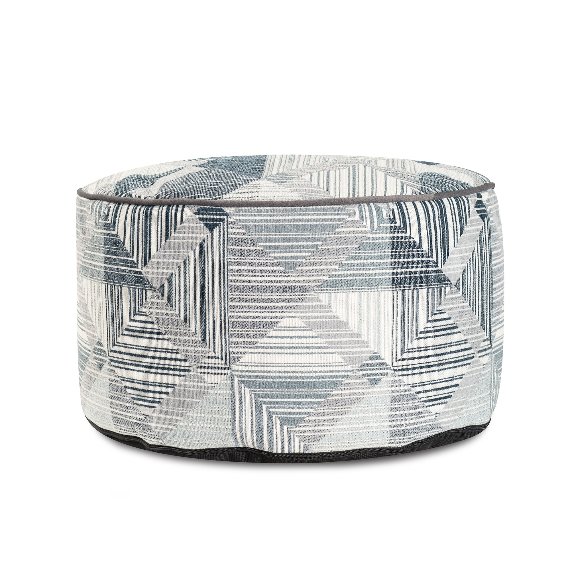 Prisma Navy Foot Pouf