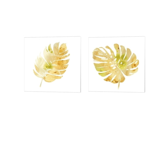 Prisma Tropical A by June Erica Vess Canvas Art Set of 2 14 inch X 14 inch Each