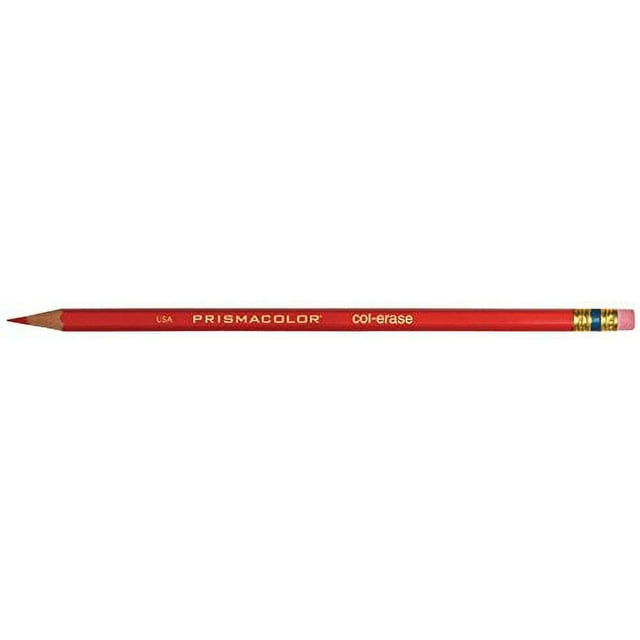 Prismacolor Col-Erase Erasable Colored Pencil, 12-Count, Red (20045)