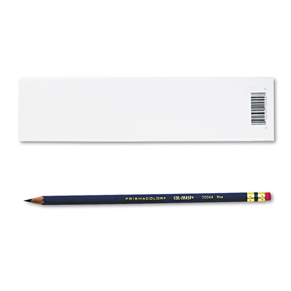 Prismacolor Col-Erase Pencil with Eraser, Blue, 12 Count