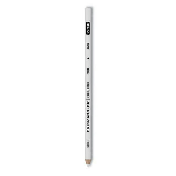 Prismacolor Premier Colored Pencil, 3 mm, 2B (#1), White Lead, White Barrel, Dozen