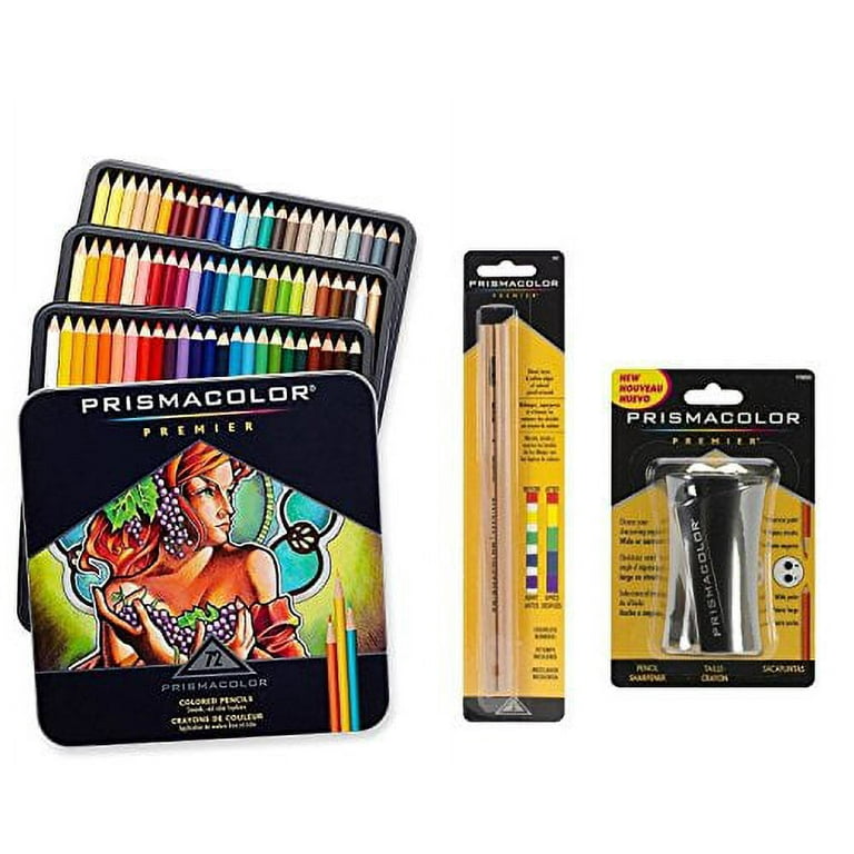  Prismacolor Premier Pencil Sharpener 1786520 with PC1077 Colorless  Blender Pencils, 2 Piece
