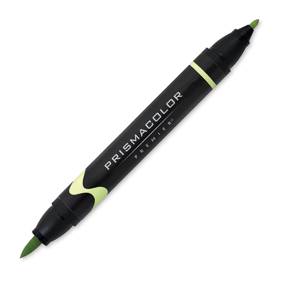 Prismacolor Premier Double-Ended Art Marker, Brush-Fine, Avocado