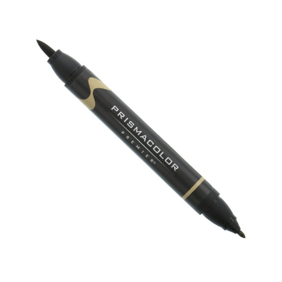 Prismacolor Premier Double-Ended Art Marker, Brush/Fine, Bronze