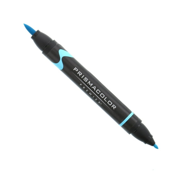 Prismacolor Premier Double-Ended Art Marker, Brush-Fine, Light Blue