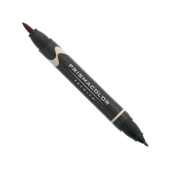 Prismacolor Premier Double-Ended Art Marker, Brush-Fine, Light Umber 0.5
