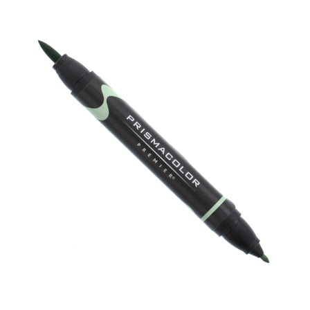 Prismacolor Premier Double-Ended Art Marker, Brush/Fine, Lime Green