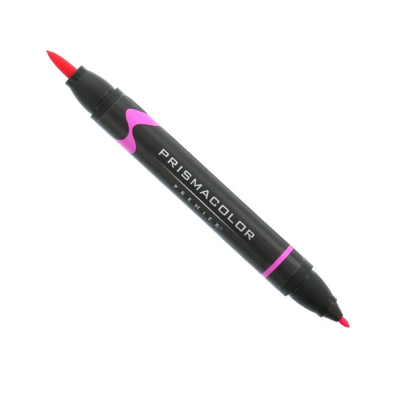 Prismacolor Premier Double-Ended Art Marker, Brush/Fine, Rhodamine