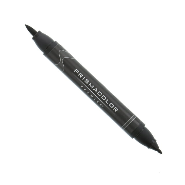 Prismacolor Premier Double-Ended Art Marker, Brush-Fine, Warm Black