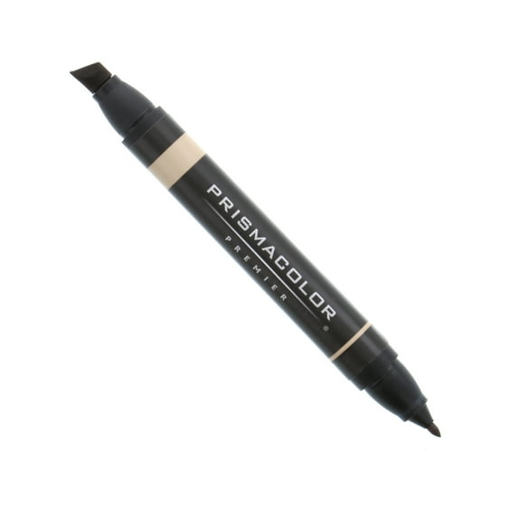 Prismacolor Premier Double-Ended Art Marker, Chisel-Fine, Light Umber 0.8