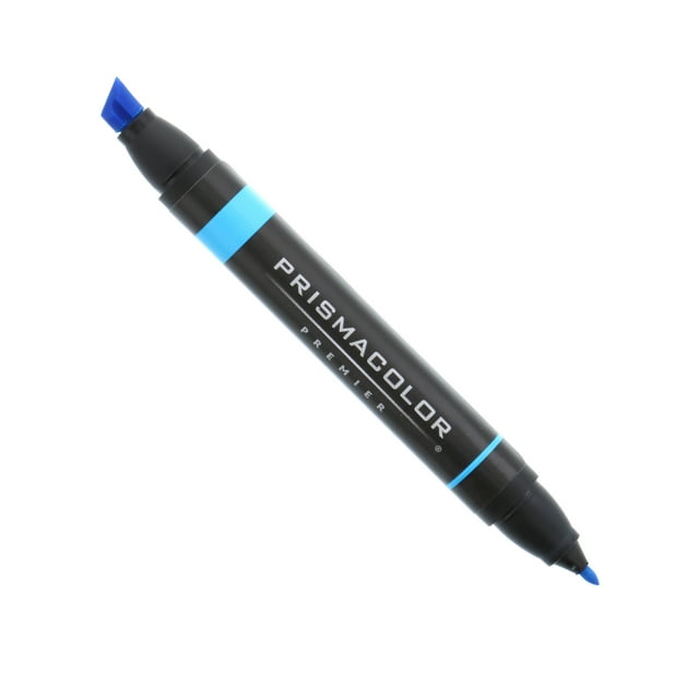Prismacolor Premier Double-Ended Art Marker, Chisel-Fine, Neon Blue