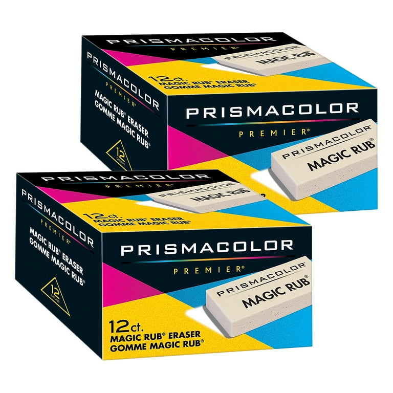 3 Prismacolor MAGIC RUB erasers - latex free vinyl erasers