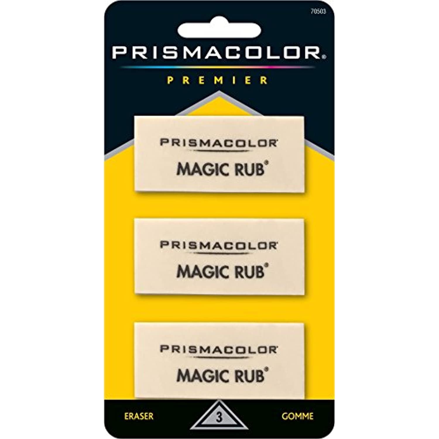Prismacolor Premier Magic Rub Vinyl Erasers, 3-Count