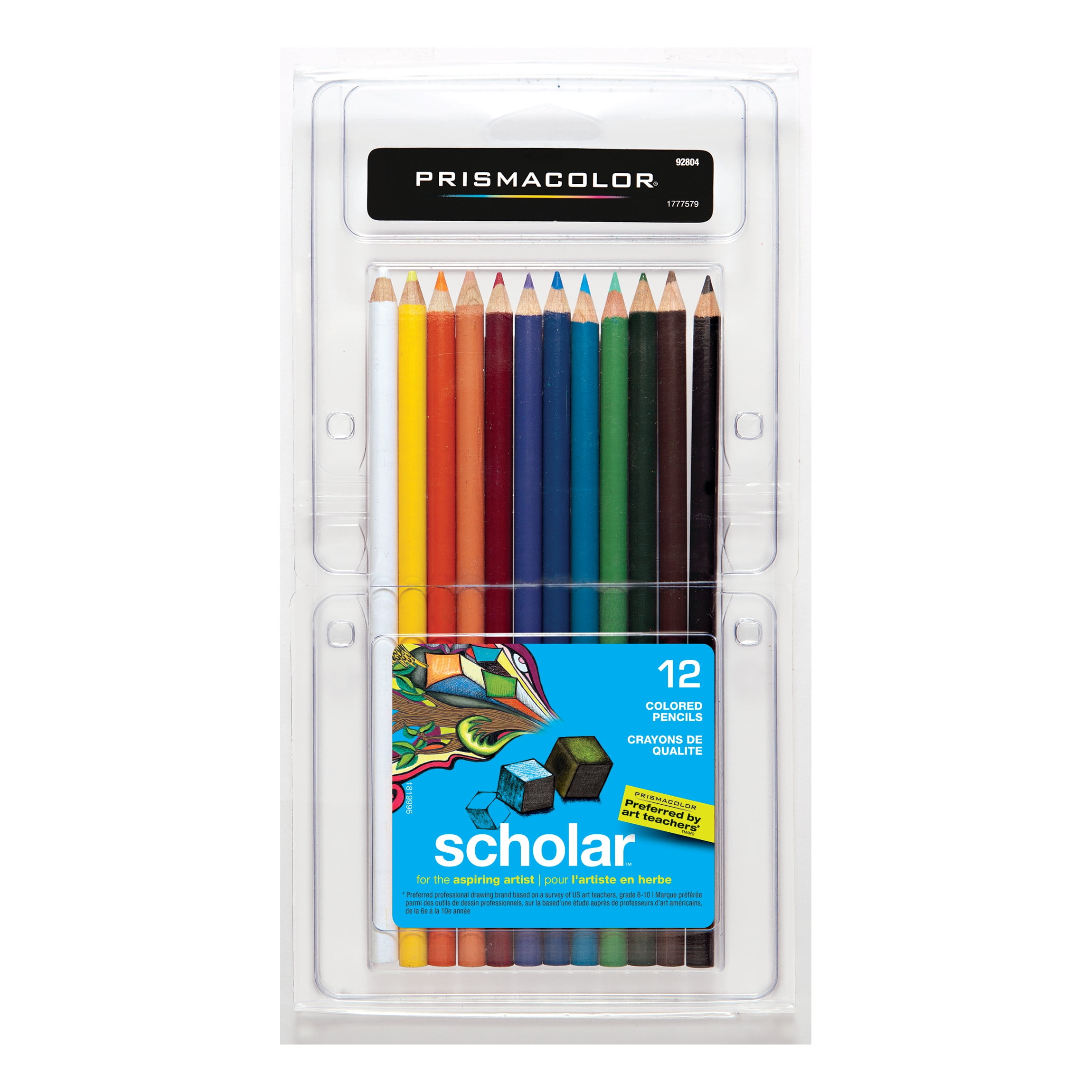 Prismacolor Scholar Colored Pencils, Assorted - 12 pencils