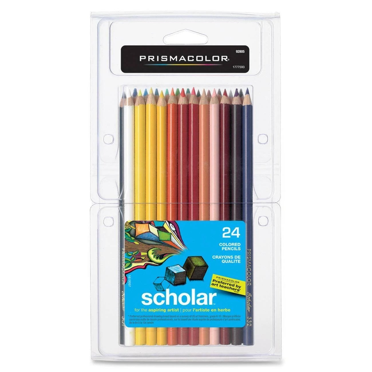 Prismacolor Scholar Colored Pencils, 24 Assorted Colors