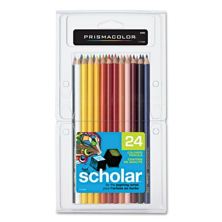 Prismacolor Scholar Colored Pencils, Assorted Colors, 24 Count
