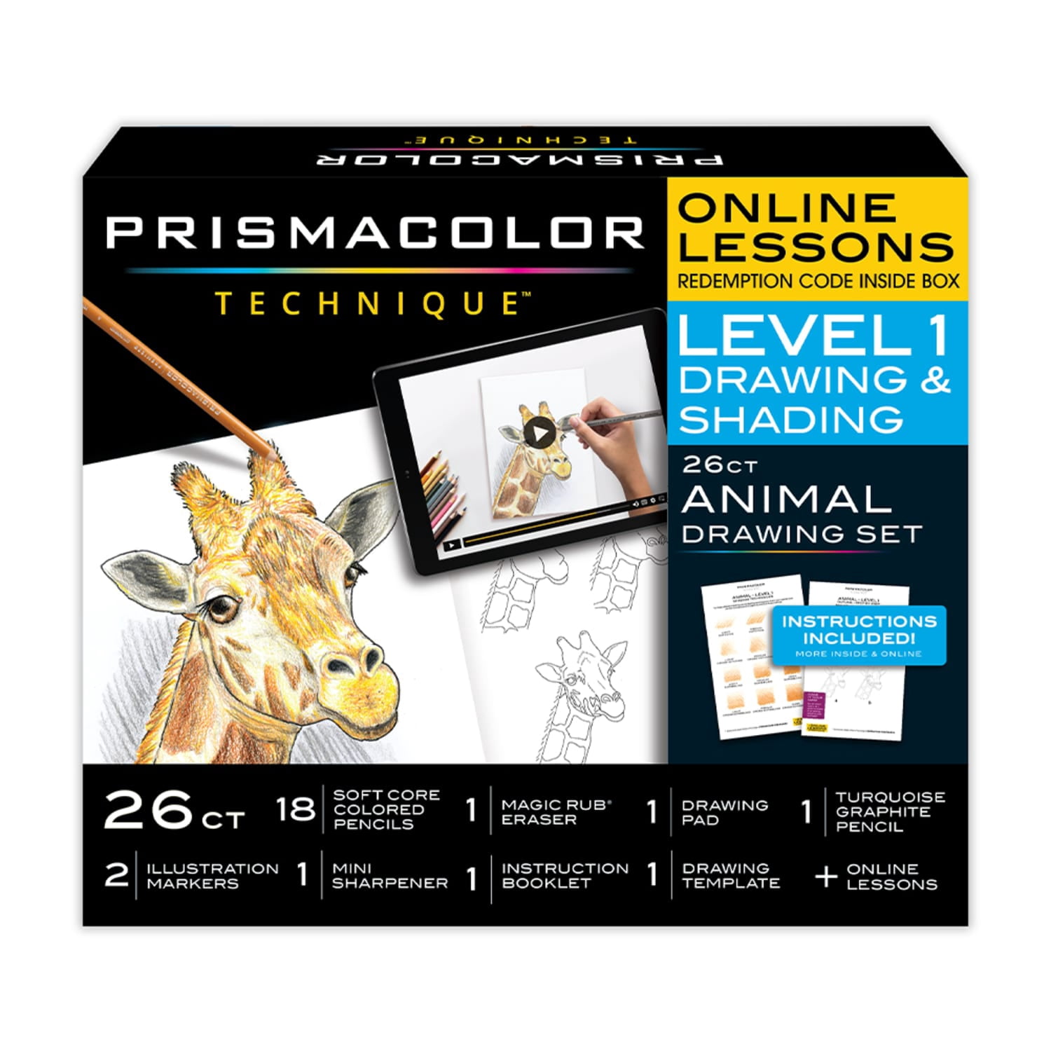 Prismacolor, Technique Animal Drawing Set, 26-Piece Level 1 - Walmart.com
