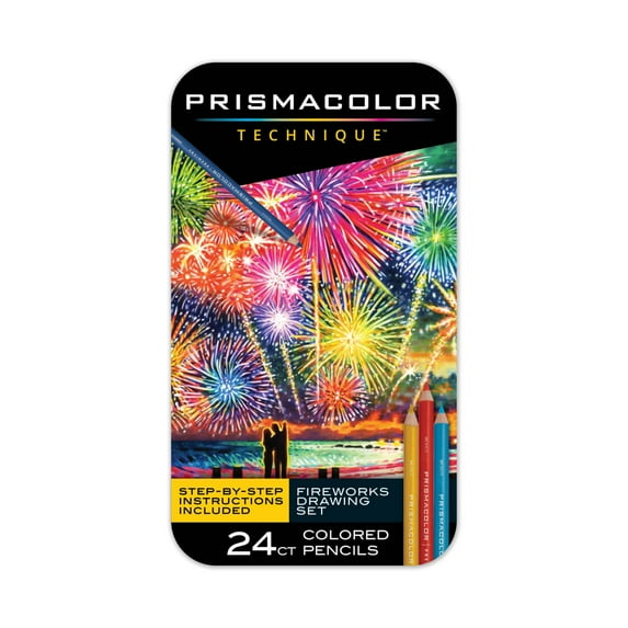 Prismacolor Technique Colored Pencils, Drawing Tutorials, Assorted Colors, 24 Count
