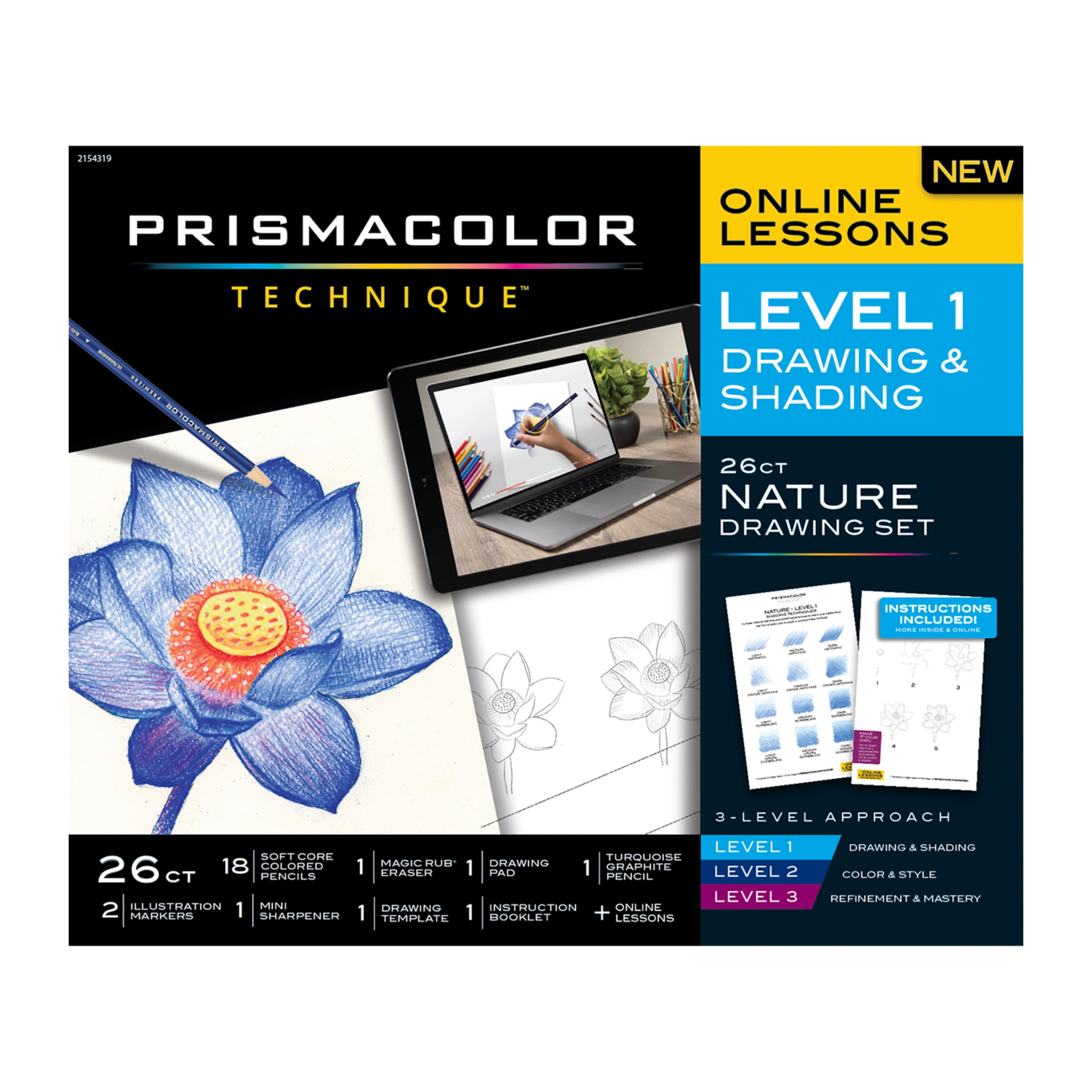 Prismacolor Technique Drawing Set, Level 1, 26-Piece Set