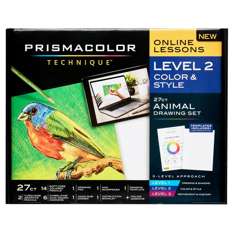 Prismacolor Technique Drawing Set, Level 2 Color & Style, 27-Piece