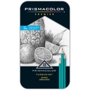 Prismacolor  Premier  Turquoise Graphite Sketching Pencils, Soft Leads, 12 Pack