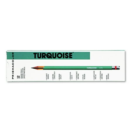 Prismacolor Turquoise Drawing pencl, 6B, 1.98 mm, Dozen -SAN2272