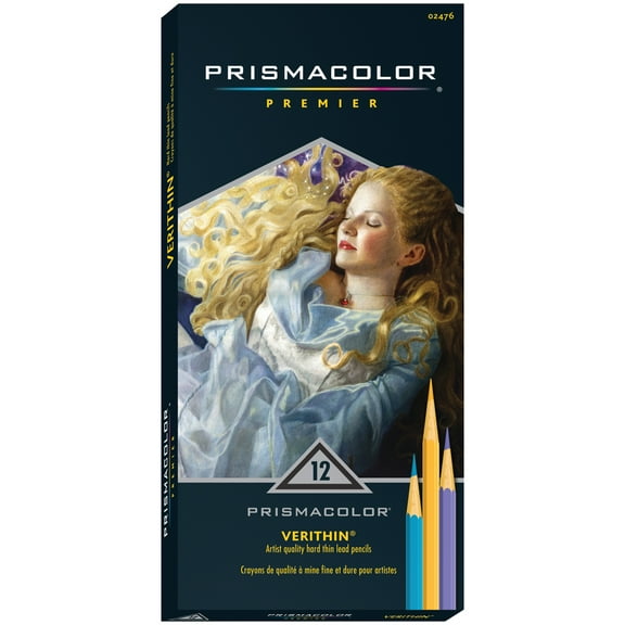 Prismacolor Verithin Colored Pencil Set, 12-Colors