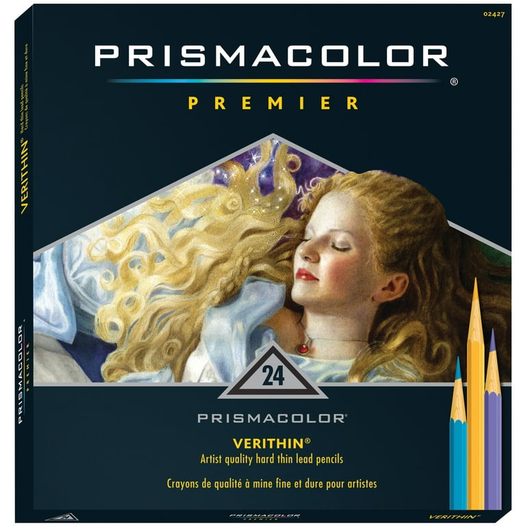 Prismacolor Verithin Colored Pencils, Assorted - 24 count