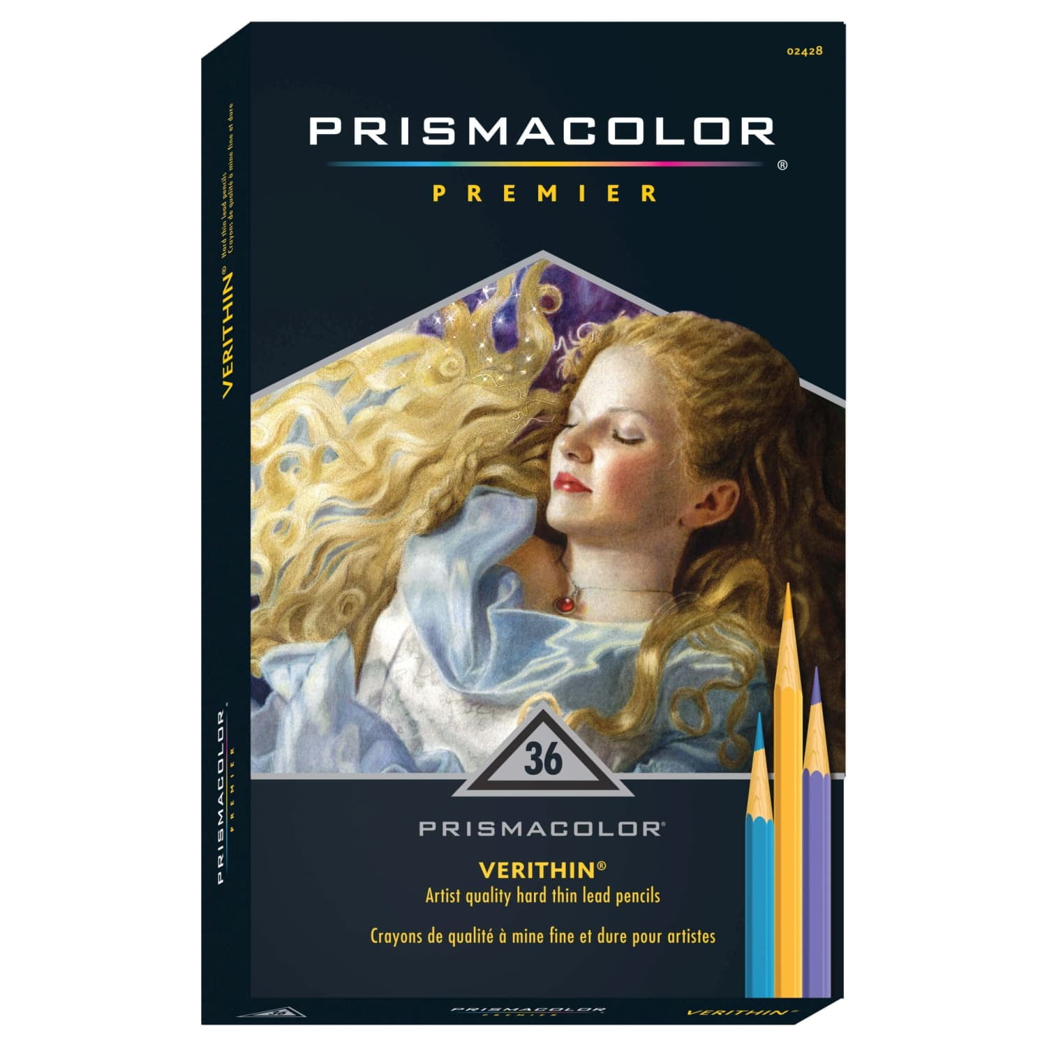 Prismacolor, Verithin Colored Pencils, 36 Count, Assorted Colors