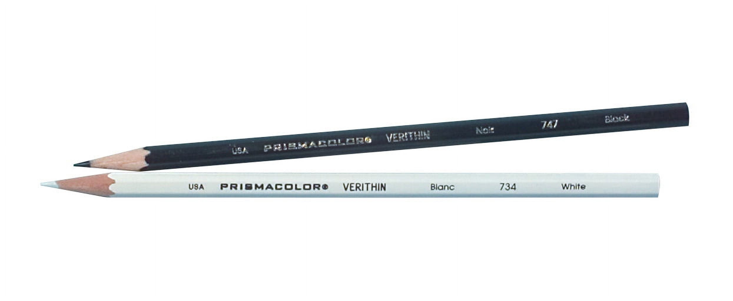 Sanford Prismacolor Verithin Art Pencils, Hard, White, 12/DZ