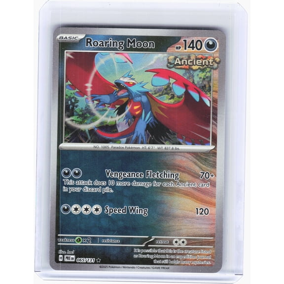 Prismatic Evolution Roaring Moon Holo Rare [Master Ball] #65