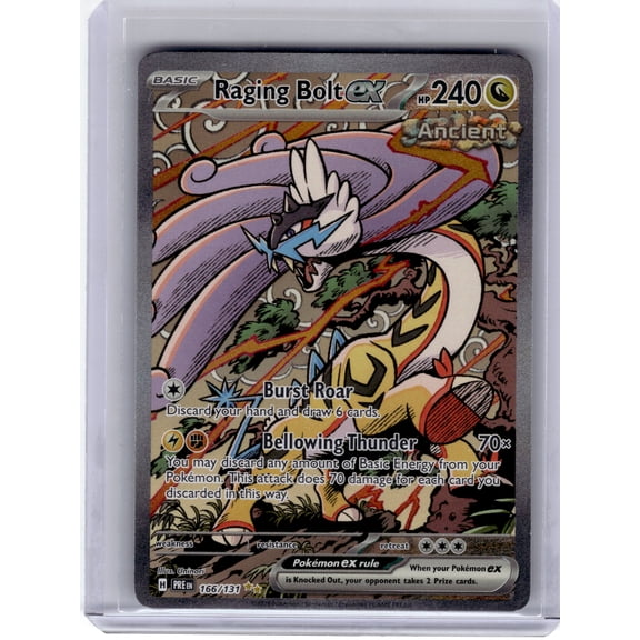 Prismatic Evolutions Raging Bolt EX Near Mint #166/131