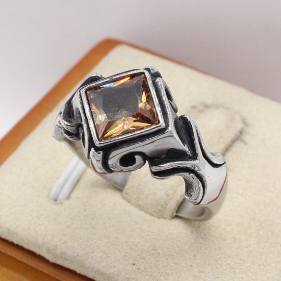 Prismatic Gem Men's Titanium Steel Ring