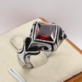 thumbnail image 1 of Prismatic Gem Men's Titanium Steel Ring, 1 of 4