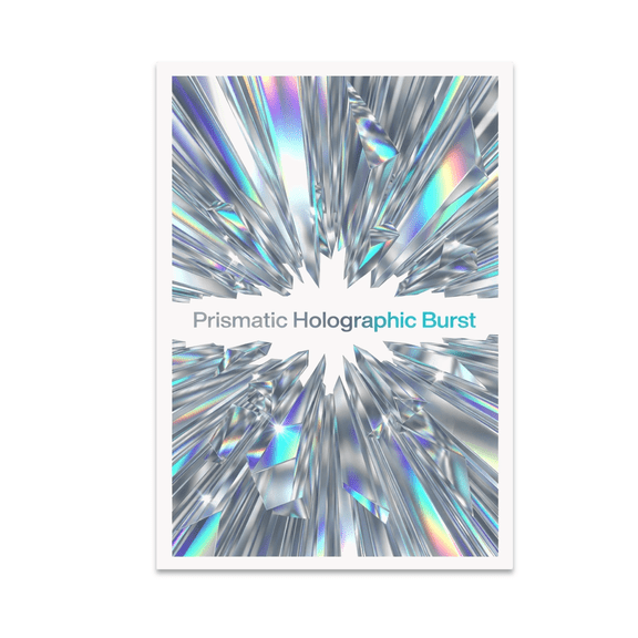 Prismatic Holographic Burst Wall Art - Modern Decor Enthusiast - 13x19 Poster Print