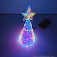 thumbnail image 1 of Prismatic Iridescent Christmas Tree Light 12 Inch Holographic Christmas Tree Decorations Christmas Decorations Indoor Desktop Colorful Glow Lights for Indoor Holiday DéCor Christmas Eve, 1 of 6
