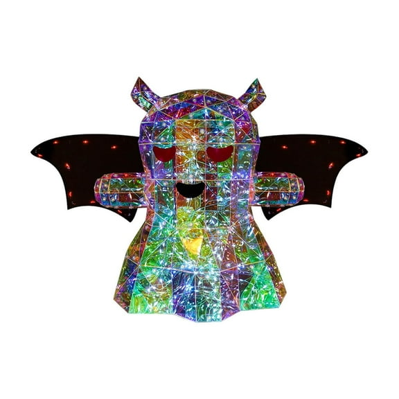 Prismatic Iridescent Spooky Ghost, Halloween Ghost Decorations,LED Iridescent Ghost Light,Halloween Light Up Ghost