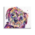 thumbnail image 1 of Prismatic Terrier Dog Face Portrait Animals & Insects Graphic Art Gallery Wrapped Canvas Print Wall Art, 1 of 7