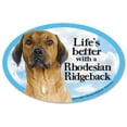 thumbnail image 1 of Prismatix Rhodesian Ridgeback Oval Dog Magnet for Cars, 1 of 4