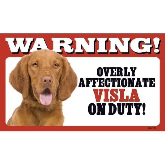 Prismatix Warning Overly Affectionate Vizsla On Duty