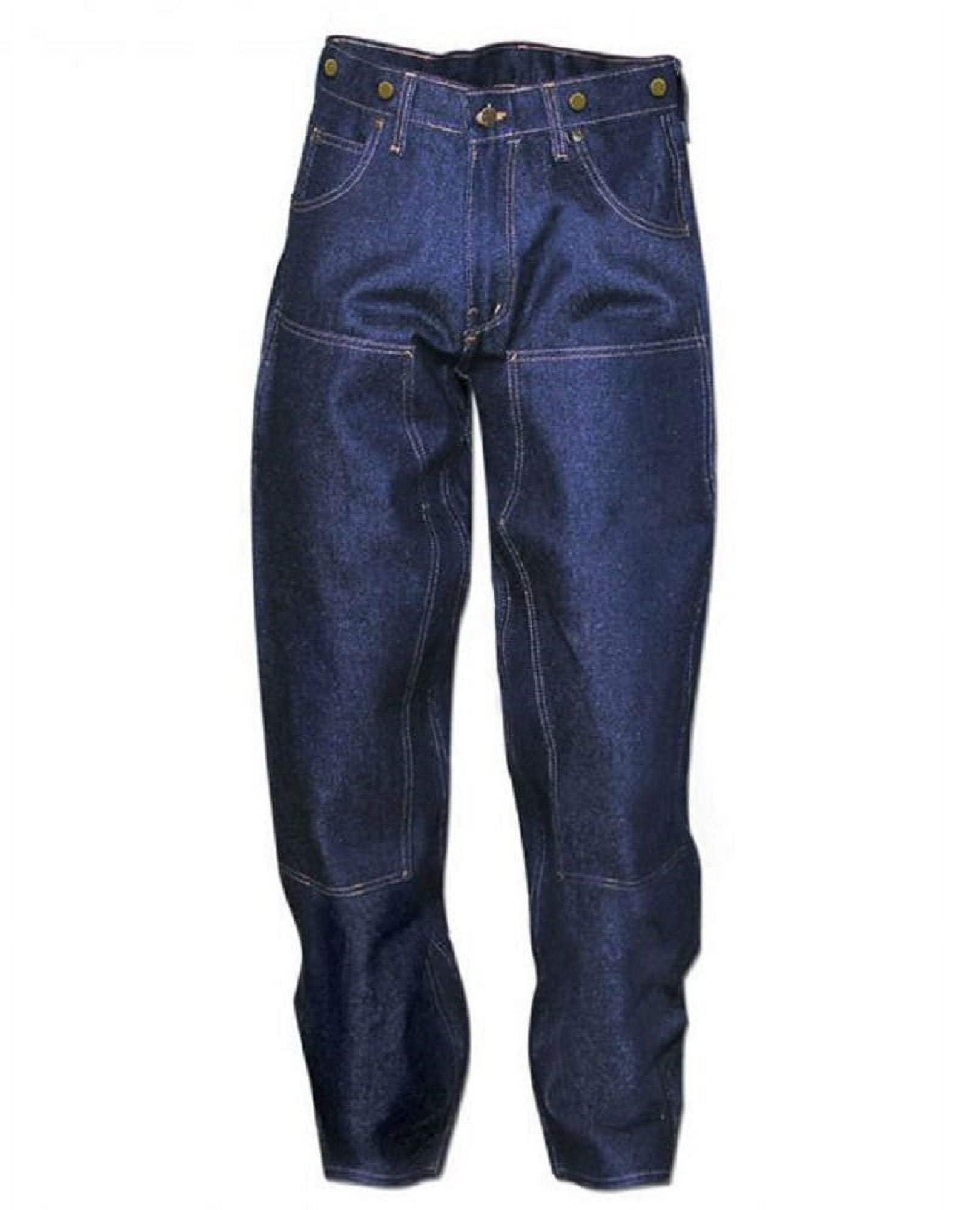 完璧 Prison Blues Double Knee Rigid Work Jeans - 32 x 34 パンツ
