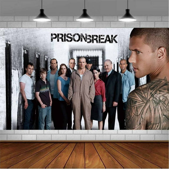 Prison Break Backdrop Banner Party Supplies Poster Movie Theme Background for Photography Birthday Decorations