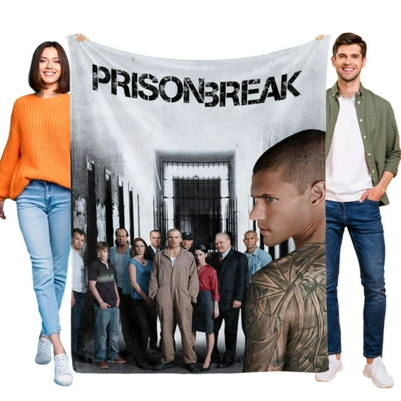 Prison Break Blanket Flannel Throw for Bed Sofa Birthday Gift for Girls